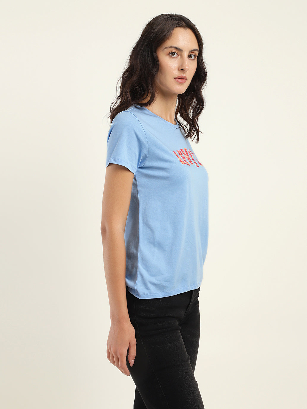 Women's Brand Logo Crew Neck T-Shirt