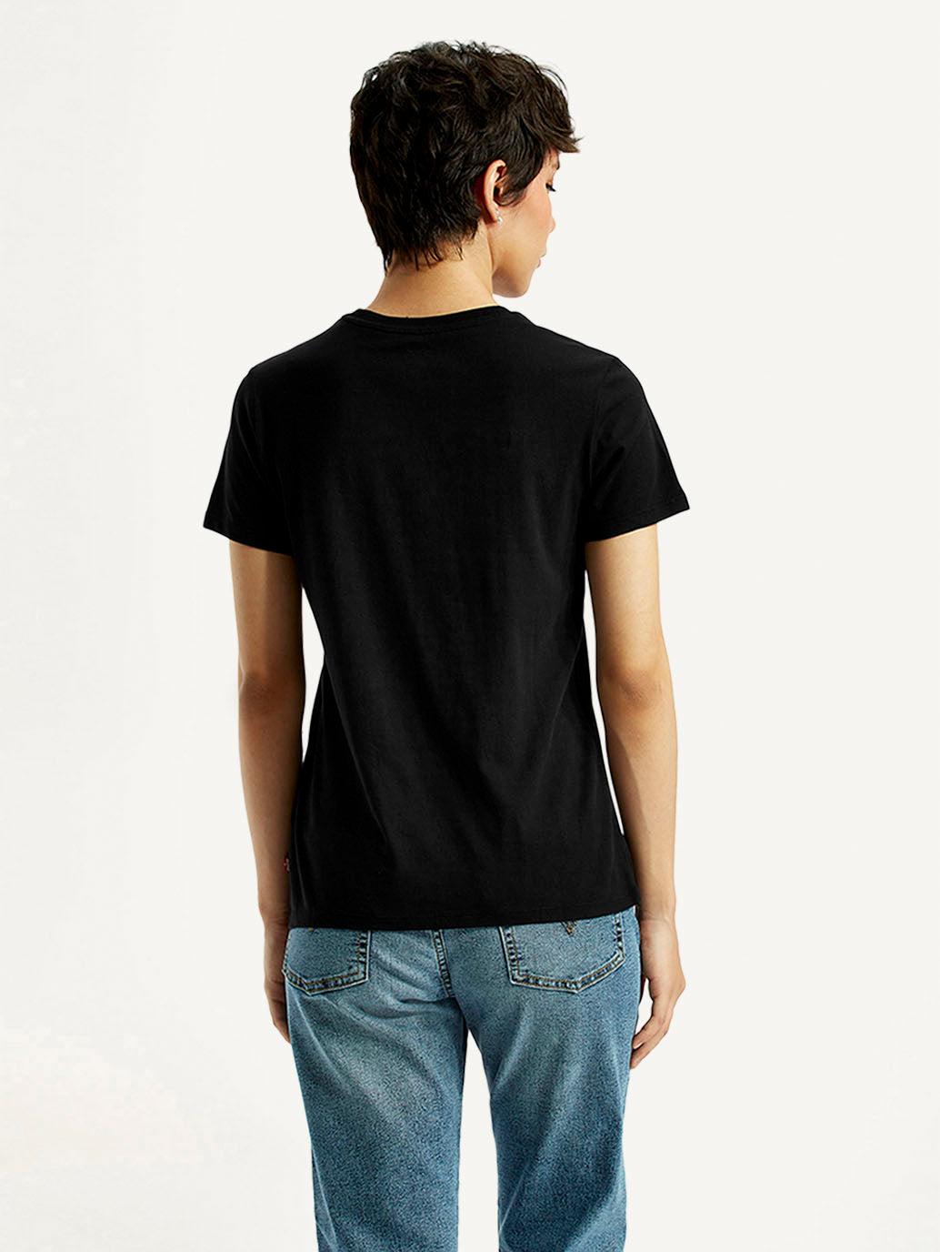 Women's Typography Regular Fit T-Shirt - Back View