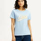Women's Brand Logo Round Neck T-shirt - Front View