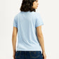Women's Brand Logo Round Neck T-shirt - Back View