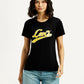 Women's Brand Logo Round Neck T-shirt - Front View