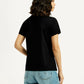 Women's Brand Logo Round Neck T-shirt - Back View