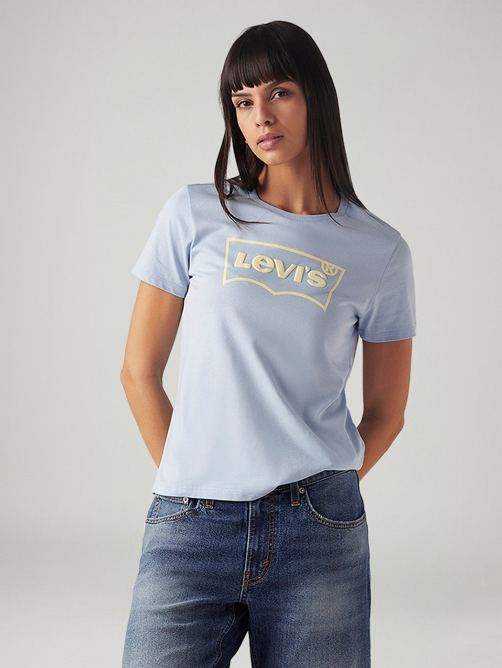 Women's Logo Printed Regular Fit T-Shirt - Styleshot View