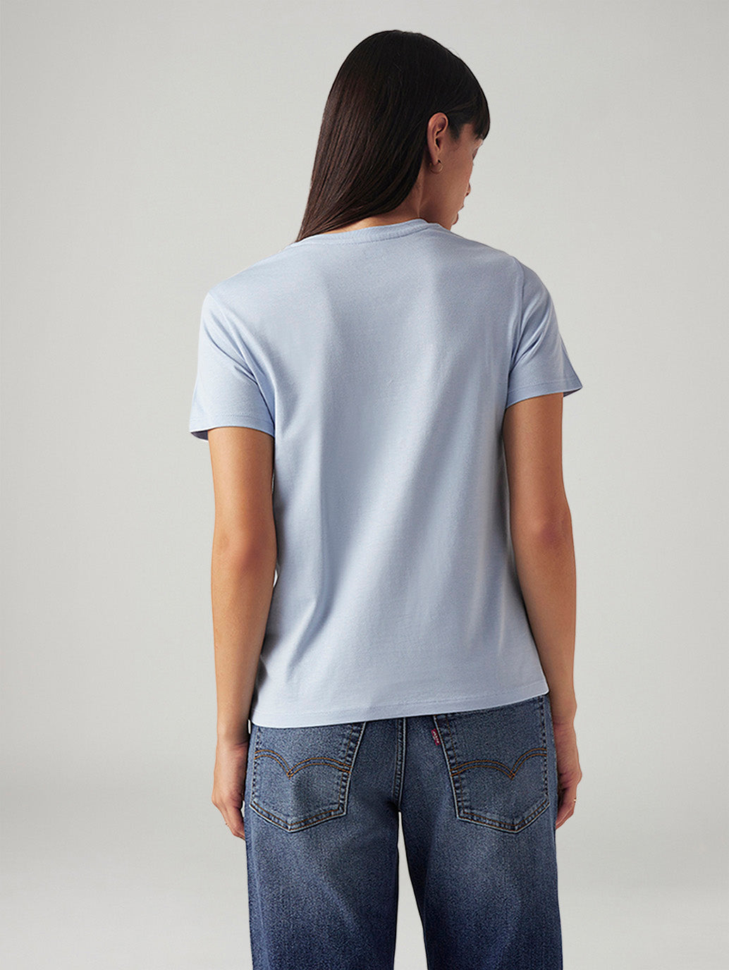 Women's Logo Printed Regular Fit T-Shirt - Back View