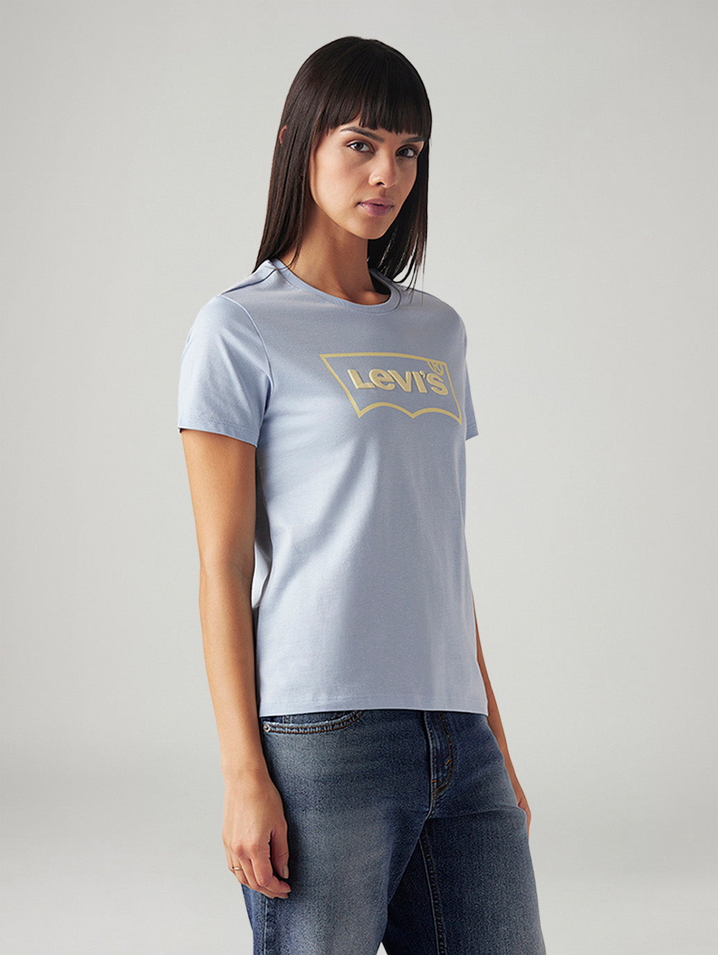 Women's Logo Printed Regular Fit T-Shirt - Side View