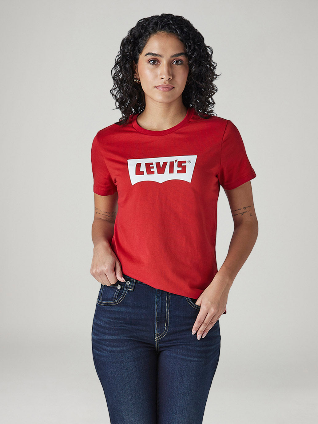 Women's Logo Printed Slim Fit T-Shirt
