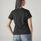 Women's Logo Printed Slim Fit T-Shirt - Back View