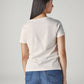 Women's Logo Printed Slim Fit T-Shirt - Back View