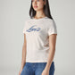 Women's Logo Printed Slim Fit T-Shirt - side View