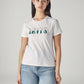 Women's Typography Printed Regular Fit T-Shirt - Front View