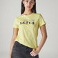 Women's Typography Printed Regular Fit T-Shirt - 20 View
