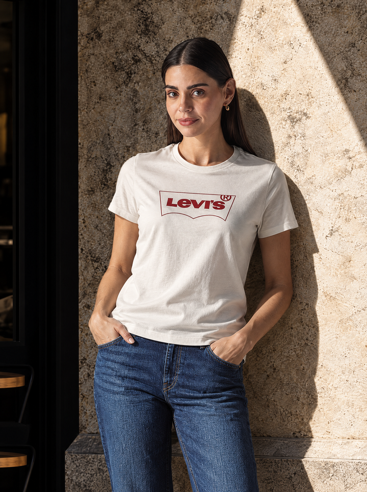 Women's Graphic Crew Neck Slim Fit Jersey T-Shirt