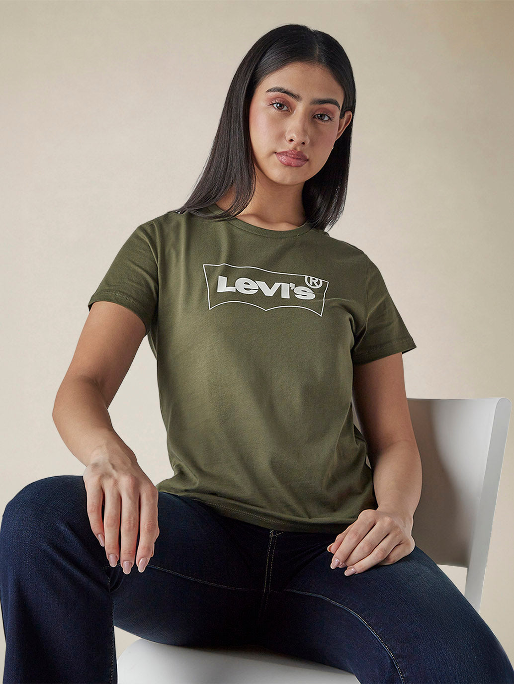 Women's Logo Printed Slim Fit Jersey T-Shirt - f5fdc86c-74e4-46db-8a0d-a28ab8561b75 View