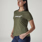 Women's Logo Printed Slim Fit Jersey T-Shirt - Side View