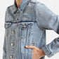 Women's Solid Spread Collar Denim Jacket - 325d3b74-2e0f-48dc-8cae-b693faeb4abf View