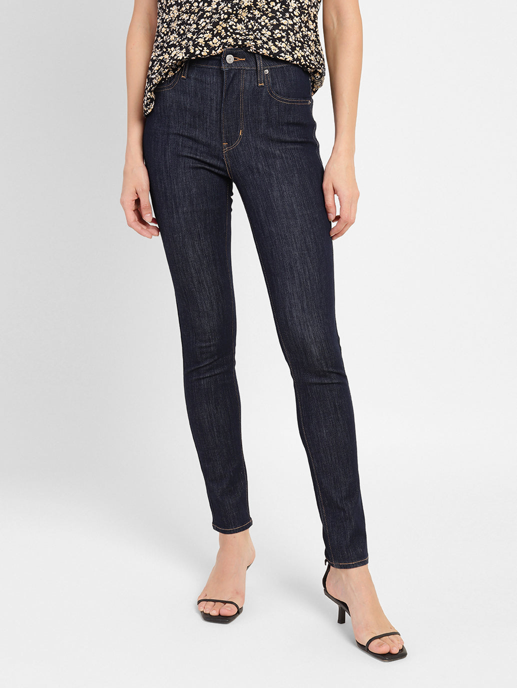 Women's 721 Blue Skinny Fit High Rise Jeans