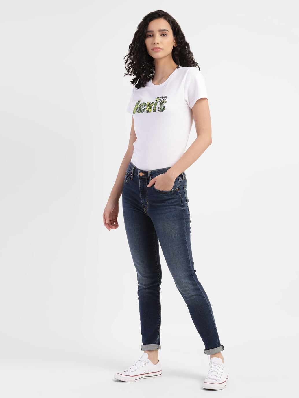 Women's 721 Indigo Skinny Fit High Rise Jeans