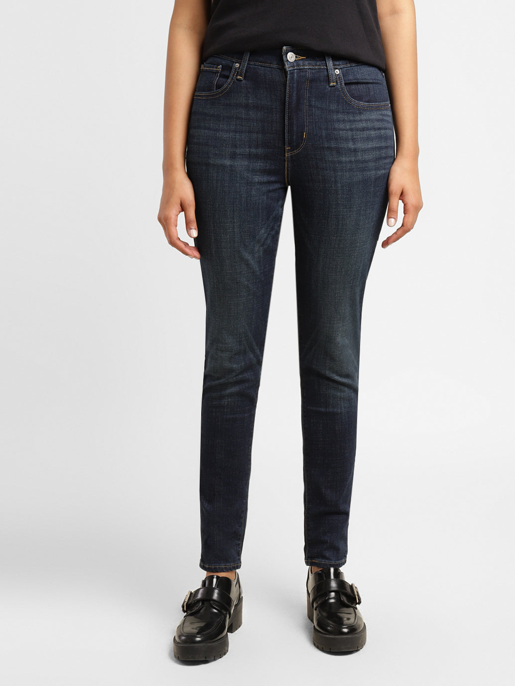 Women's 721 Blue Skinny Fit High Rise Jeans