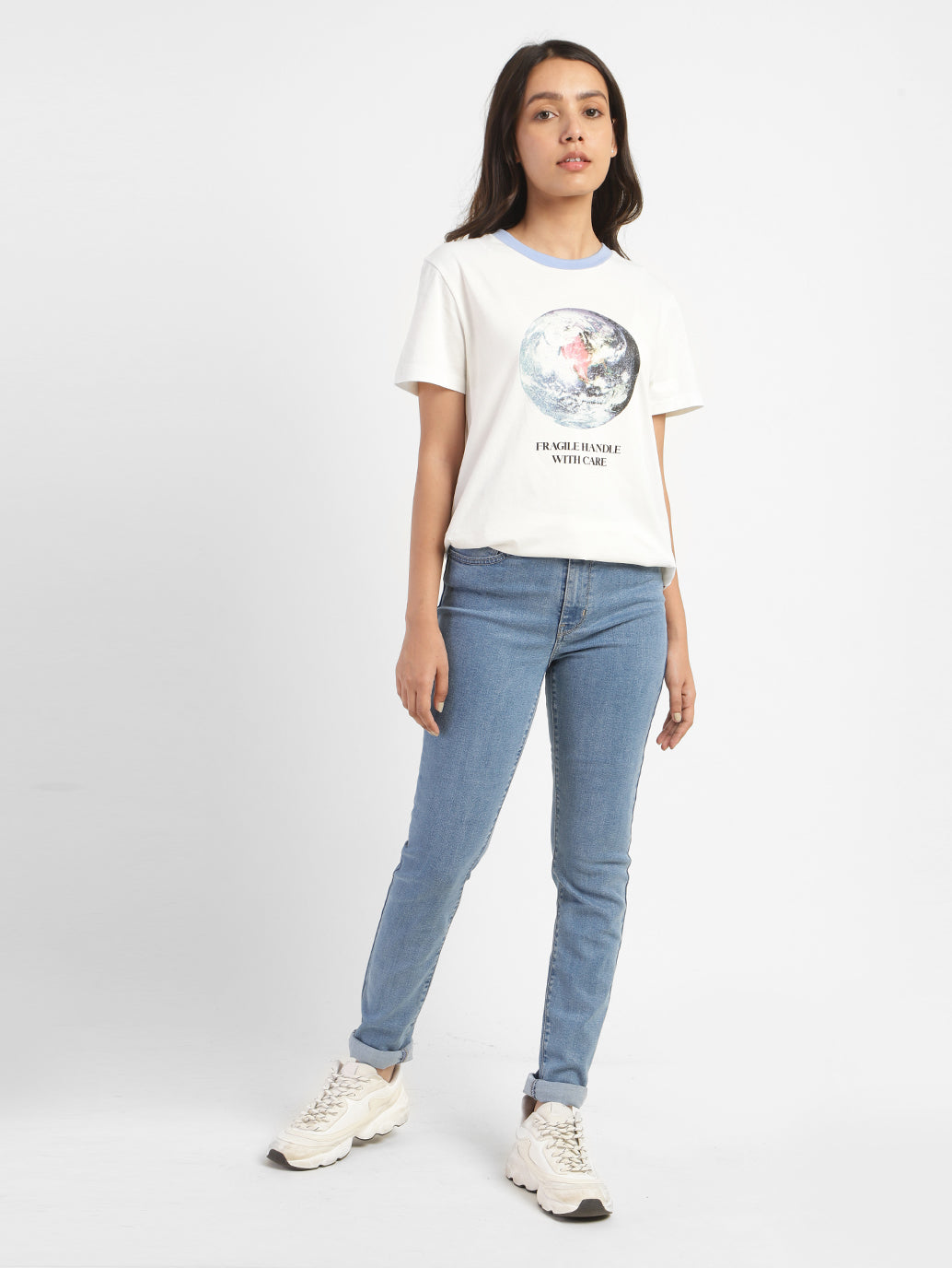Women's 721 Blue Skinny Fit High Rise Jeans