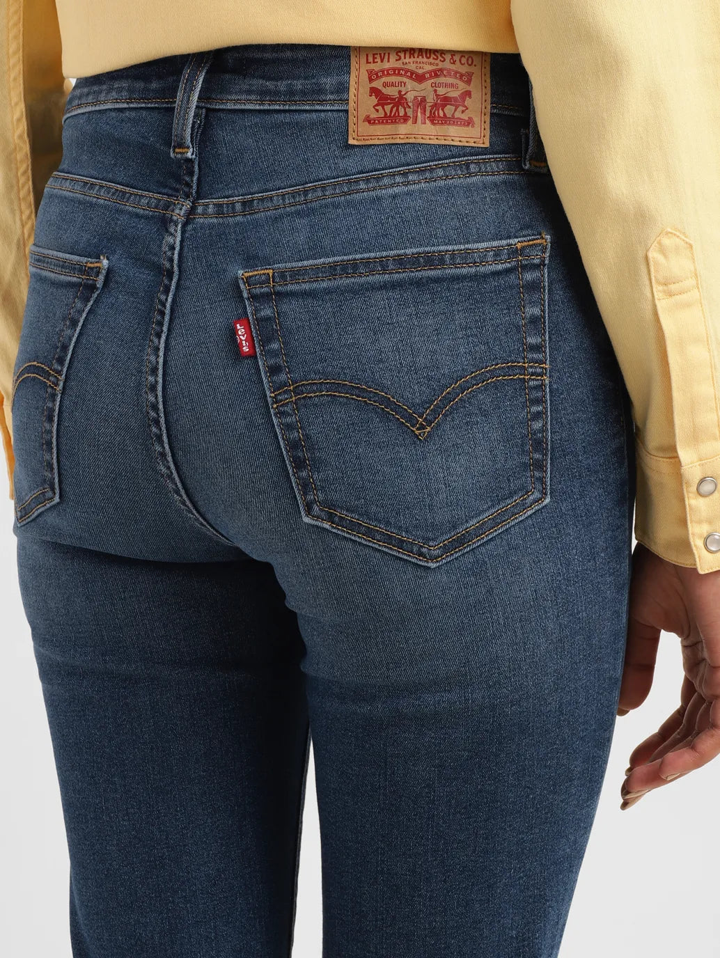 Women's 721 Blue Skinny Fit High Rise Jeans – Levis India Store