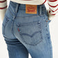 Women's 721 Blue Skinny Fit High Rise Jeans - 02a5c32a-b77d-46ef-9eeb-88d8e47d3530 View