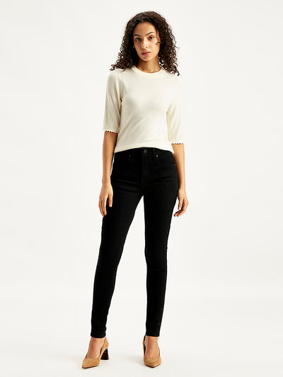 levi's Women's 721 Black Skinny Fit High Rise Jeans-picture-43