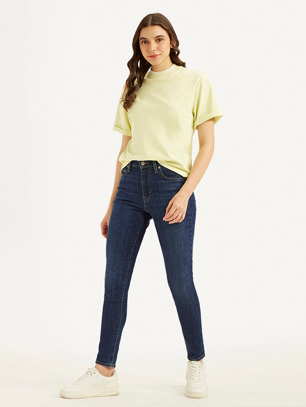 Women's 721 Blue Skinny Fit High Rise Jeans