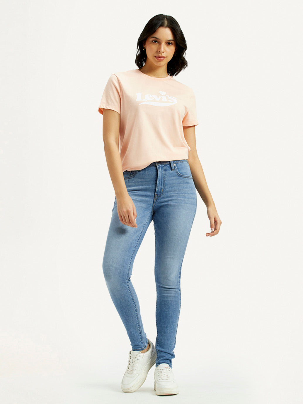 Women's 721 Light Indigo Skinny Fit High Rise Jeans