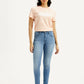 Women's 721 Light Indigo Skinny Fit High Rise Jeans - Front View