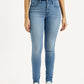 Women's 721 Light Indigo Skinny Fit High Rise Jeans - Front View