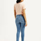 Women's 721 Light Indigo Skinny Fit High Rise Jeans - Back View