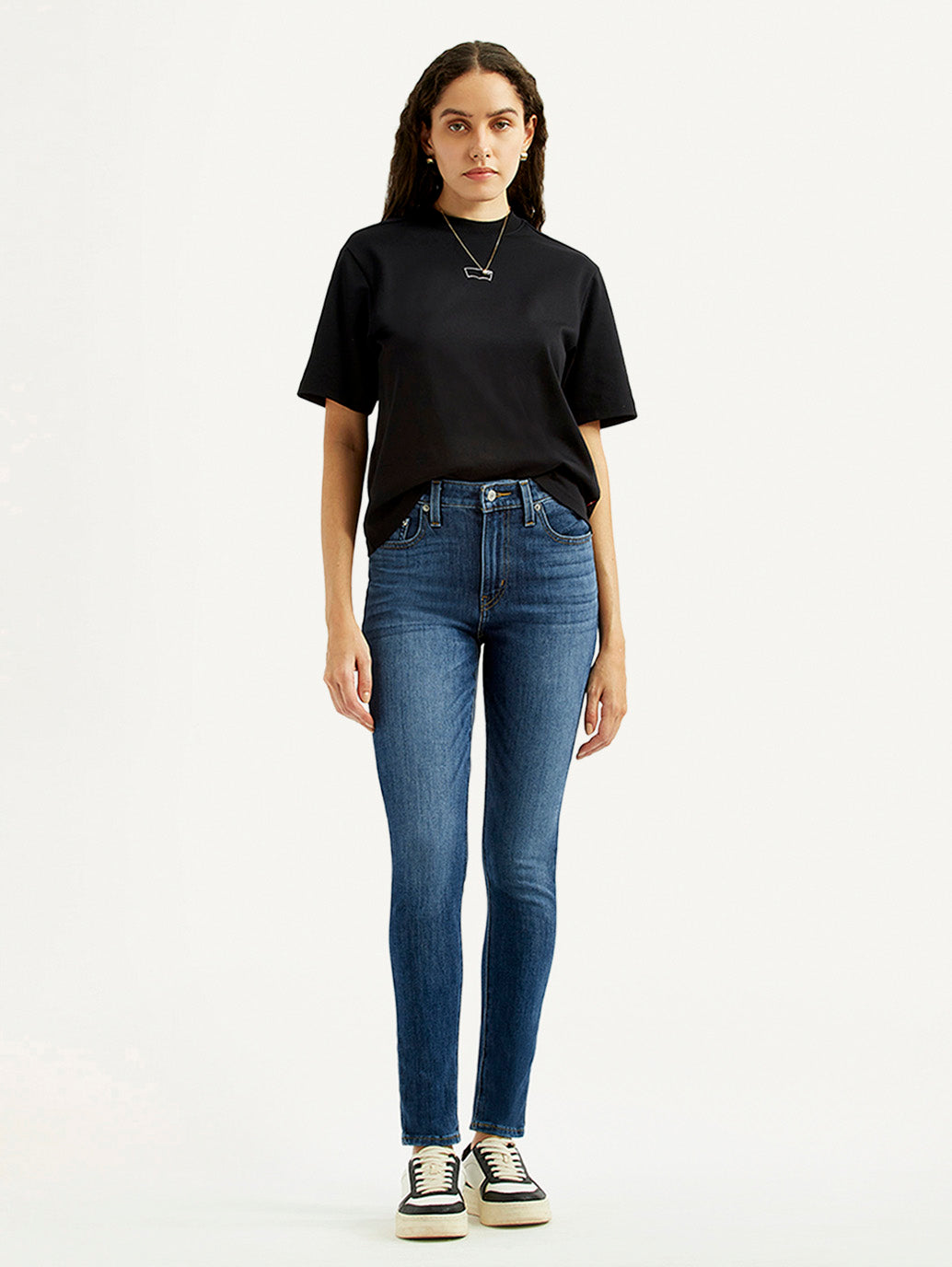 Women's Blue Skinny Fit High Rise Jeans
