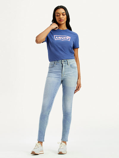 levi's Women's 721 Light-Blue Skinny Fit High Rise Jeans-picture-46
