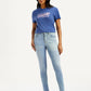 Women's 721 Light-Blue Skinny Fit High Rise Jeans - Front View