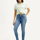 Women's 721 Med Indigo Skinny Fit High Rise Jeans - Styleshot View