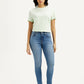 Women's 721 Med Indigo Skinny Fit High Rise Jeans - Front View