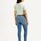 Women's 721 Med Indigo Skinny Fit High Rise Jeans - Back View