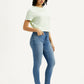 Women's 721 Med Indigo Skinny Fit High Rise Jeans - Side View