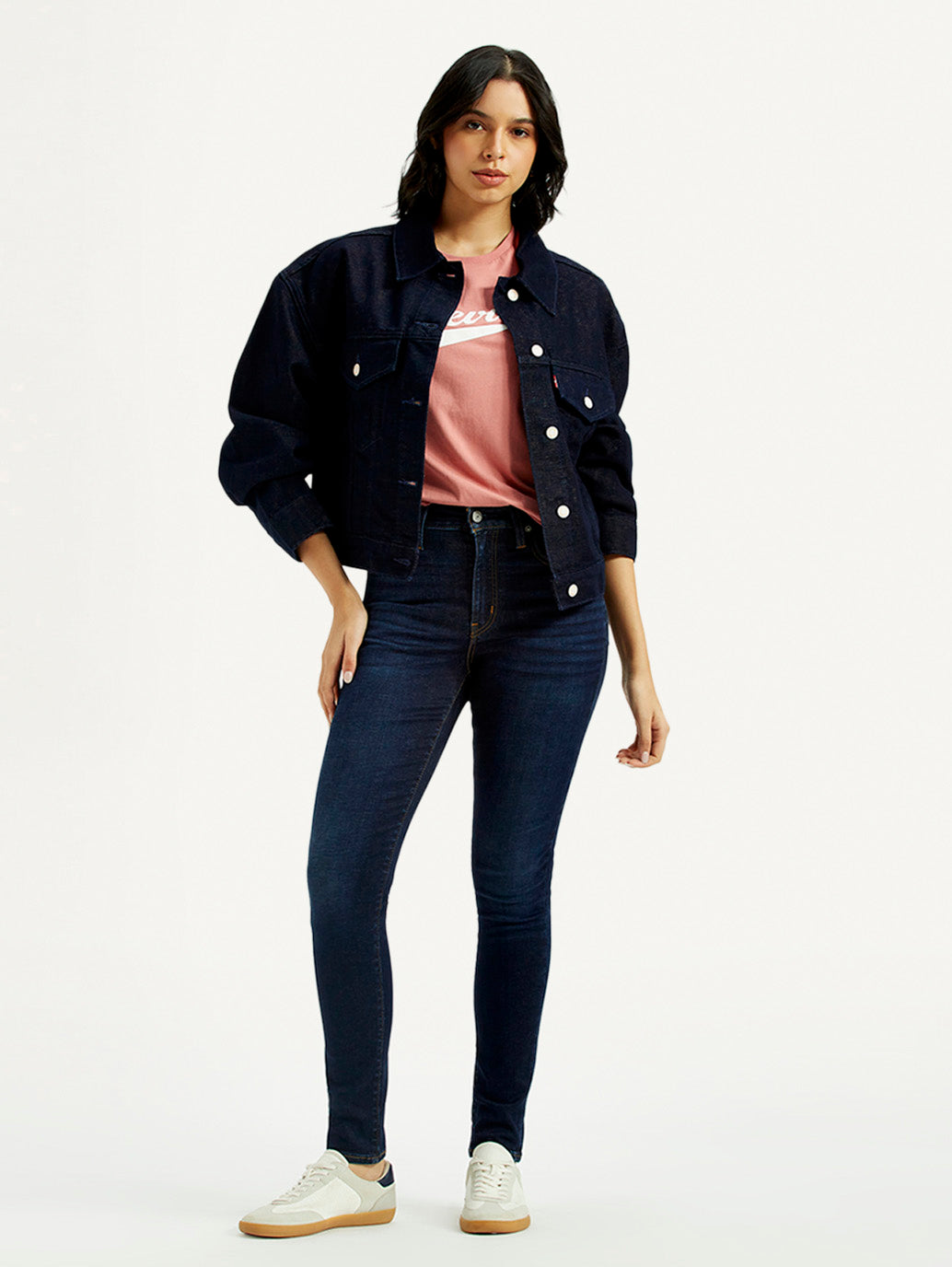 Women's 721 Dark Indigo Skinny Fit High Rise Jeans