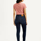 Women's 721 Dark Indigo Skinny Fit High Rise Jeans - Back View