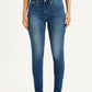 Women's 721 Blue Skinny Fit High Rise Jeans - Front View