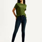 Women's 721 Dark Blue Skinny Fit High Rise Jeans - Styleshot View