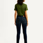 Women's 721 Dark Blue Skinny Fit High Rise Jeans - Back View