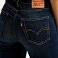 Women's 721 Dark Blue Skinny Fit High Rise Jeans - 20 View