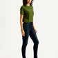 Women's 721 Dark Blue Skinny Fit High Rise Jeans - Side View