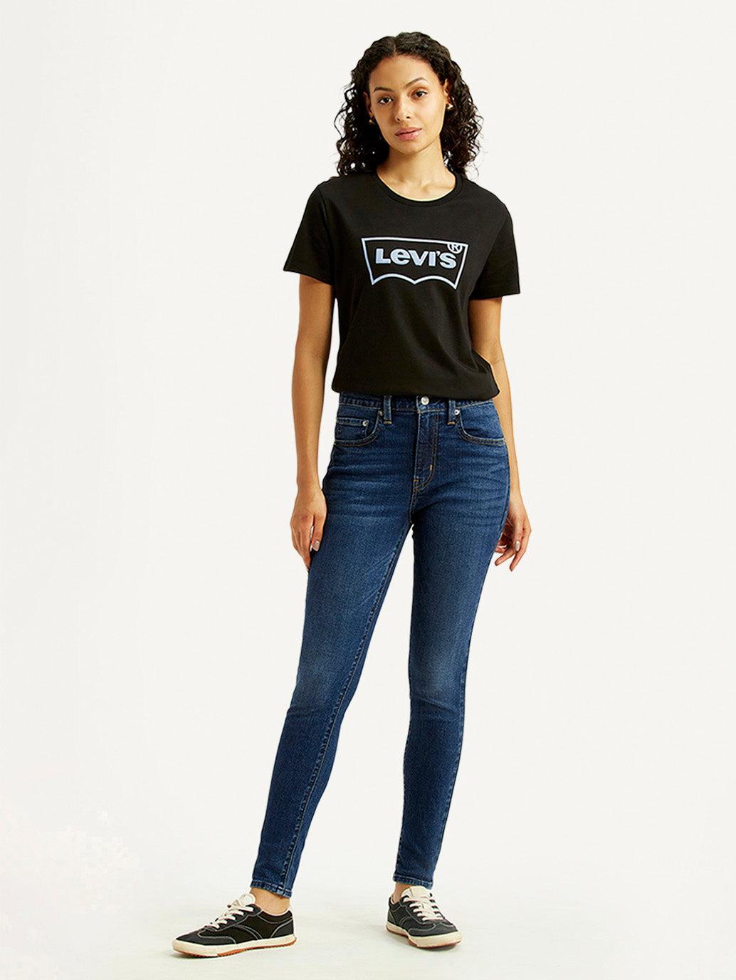 Women's 721 Dark Indigo Skinny Fit Mid Rise Jeans – Levis India Store