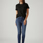 Women's 721 Blue Skinny Fit High Rise Jeans - Styleshot View