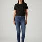 Women's 721 Blue Skinny Fit High Rise Jeans - Front View