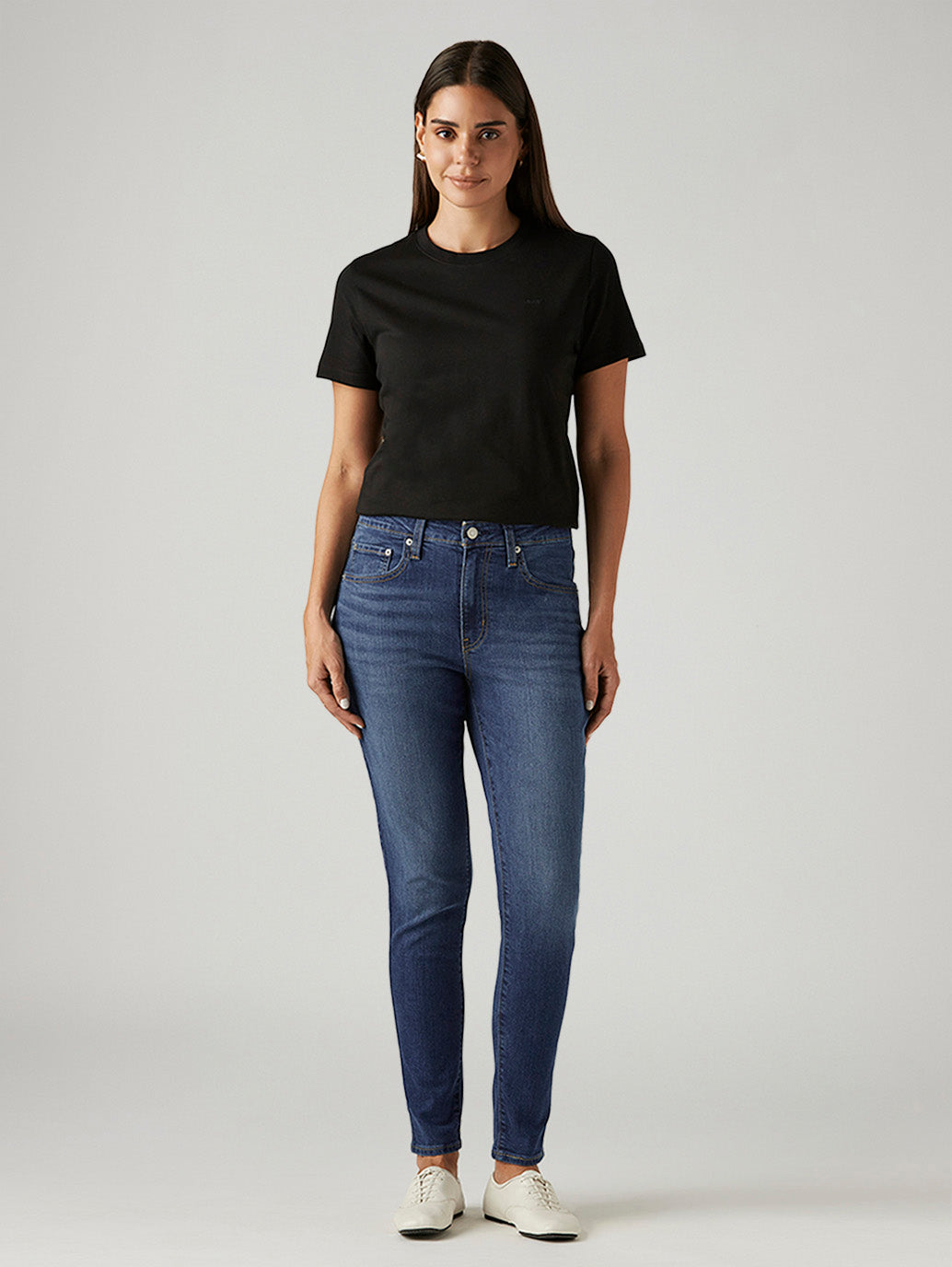 Women's 721 Blue Skinny Fit High Rise Jeans