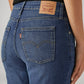 Women's 721 Blue Skinny Fit High Rise Jeans - Detail View